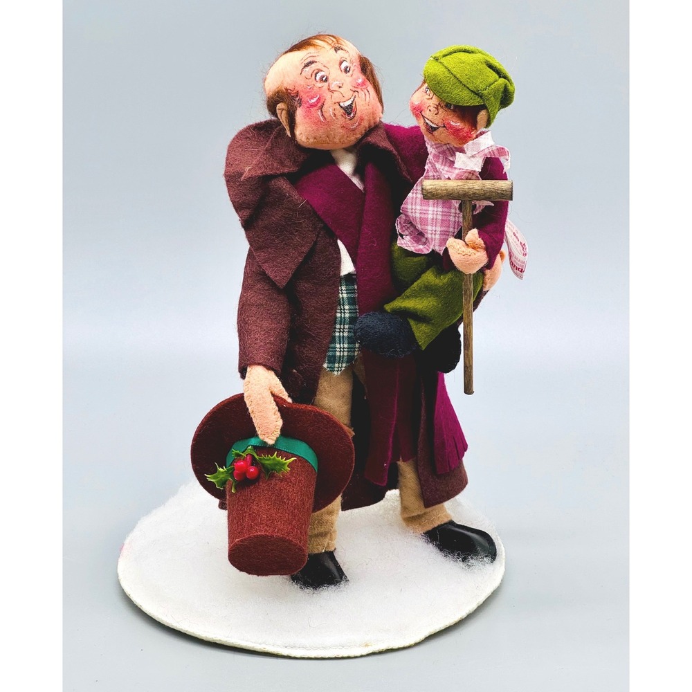 Annalee Mobilitee Bob Cratchit Tiny Tim 1986 Scrooge Dickens A Christmas Carol